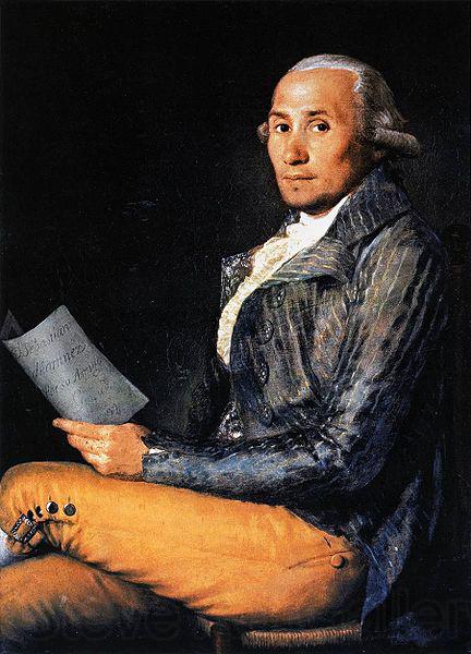 Francisco de Goya Portrait of Sebastian Martinez